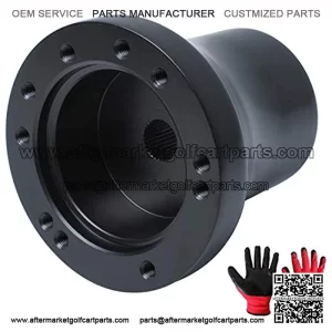 Golf Cart Steering Wheel Adapter for Compatible with Golf Cart Club Car DS Golf Carts Satin Black
