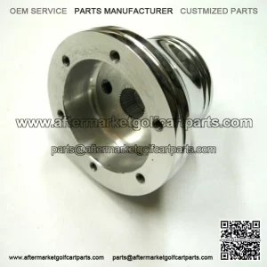 6 Hole Polished Billet Aluminum Steering Wheel Adapter for Club Car DS Golf Cart