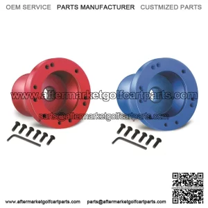Club Car EZGO Yamaha Steering Wheel Adapter Red & Blue
