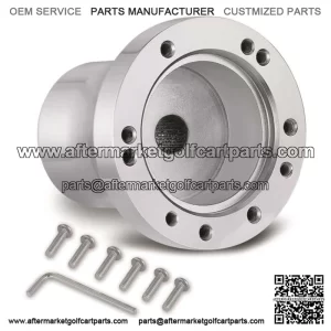 Club Car EZGO Yamaha Steering Wheel Adapter Silver