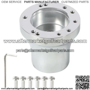 Golf Cart Steering Wheel Hub Adapter Chrome fits for EZgo RXV/TXT Cart Parts