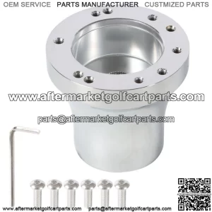 Golf Cart Steering Wheel Hub Adapter Chrome for EZgo RXV/TXT Cart Parts 1970UP