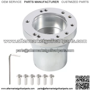 Golf Cart Steering Wheel Hub Adapter Chrome Fit For EZgo RXV/TXT Cart Parts