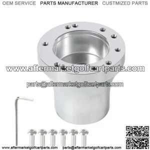 Golf Cart Steering Wheel Hub Adapter Chrome For EZgo RXV/TXT Cart Parts USA