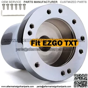 Golf Cart Steering Wheel or Golf Cart Steering Wheel Adapter Chrome Hub for EZGO TXT&RXV Club Car DS&Precedent Yamaha Golf Carts