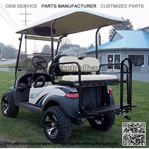 Universal Golf Cart Rear Safety Grab Bar & Trailer Hook Hitch kit Fits EZGO, Club Car, Yamaha