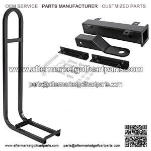 Golf Cart Rear Seat Safety Grab Bar and Trailer Hitch Receiver for Yamaha Club Car