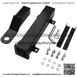 Golf Cart Trailer Hitch fits on Backseat Footrest-Club CAR,EZGO,Yamaha