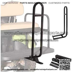Golf Cart Rear Safety Seat Trailer Hitch + Grab Bar for Yamaha Club Car