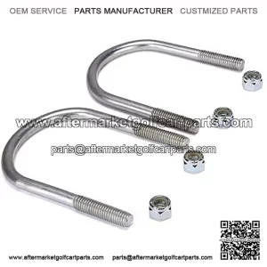 2PCS Golf Cart Heavy Duty Leaf Spring U Bolt +The nut Fits Club Car DS 1981-up Golf Cart Replace 1014902