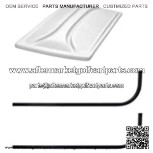 3G Universal 80" Golf Cart Roof Kit- White for EZGO RXV Golf Carts 2008+