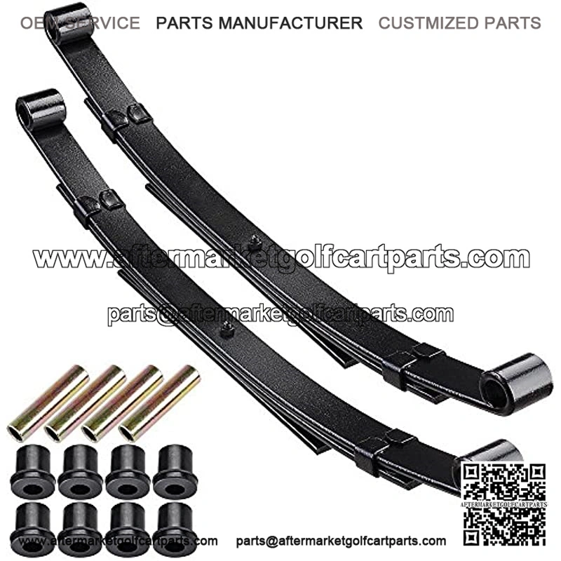 Heavy Duty Rear Leaf Spring Kit with Bushings & Sleeves for Golf Cart