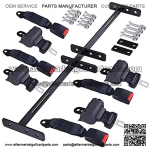 4 PCS Golf Cart Belt and Bracket Kit for Yamaha Drive TXT&of of Club Car Perfect for 4 Passenger Golf Cart One Bracket Accommodates Four Belts US Delivery
