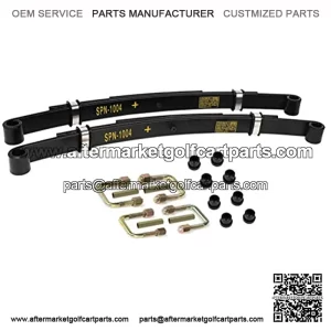 Heavy Duty Deluxe Rear Leaf Spring Kit for TXT 1994+ Electric & Gas Golf Carts (3 Leafs/Set of 2)