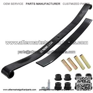 Standard/Heavy Duty Front Leaf Spring with Bushing and Sleeve Kit for Club Car DS & Precedent Golf Carts 1012030 103628801