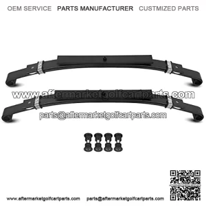Heavy Duty Rear Leaf Springs Golf Cart Compatible with 1982+ Club Car DS Golf Cart (3 Leafs/Set of 2)