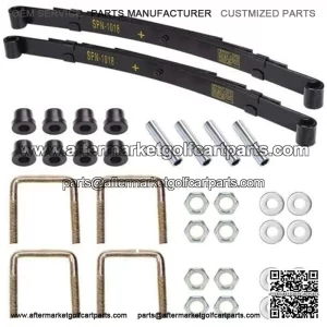 Rear Heavy Duty Leaf Spring Kits 1994-Up TXT Golf Cart - 4 Leaf/Set of 2, Include Bushing kit and U Bolt kit
