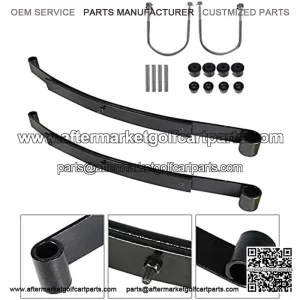 Golf Cart 2 - Leaf Heavy Duty Rear Spring with Bushing & Sleeves Kit Replacement for RXV Golf Cart 2008 - Up