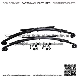 Set of 2 Rear HD Leaf Springs for Club Car DS Golf Cart with Bushings