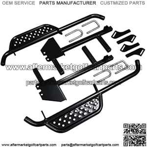 Golf Cart Side Board Nerf Bar Kit - Fits Club Car DS 2004+ Gas & Electric