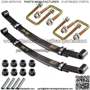 EZGO TXT Golf cart Heavy Duty Rear Leaf Spring kit with bushings for EZGO TXT 1994-2013 OEM# 70247-G01/70474-G01/70505-G01-3-Leaf Spring Kit