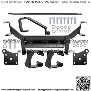 6in Drop Axle EZGO Lift Kit for EZGO Golf Cart 2001.5-2020, 6" Raise Suspension kit Golf Cart Electric TXT Model up to 23" Tiers Black