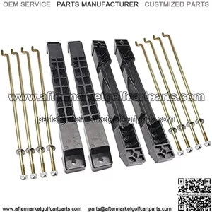Battery Hold Down Plate with Rods Washers & Nuts Kit for 2008.5-Up Club Car DS 12V Batteries Golf Cart OEM# 102777401 103574901
