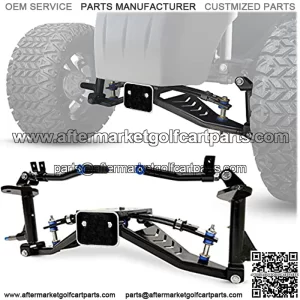 EZGO RXV Golf Cart Lift Kit For Electric (2008-2015) and Gas (2008-2013.5) Golf Carts Kingzilla 6 Inch A-Arm Kingpin Lift Kit - Wheel and Tires Combo Parts - Golf Cart Accessories for Golf Cars