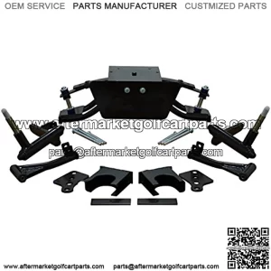 6" Club Car DS Heavy Duty Double A-Arm Lift Kit (2004.5-2013 Gas & Electric with PLASTIC dust covers on hubs)