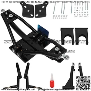 Heavy Duty Easy to Install Golf Cart Front & Rear Black Lift Kit for Club Car Precedent A-Arm Lift Kit Spindle Lift Kit Extends Existing Spindles