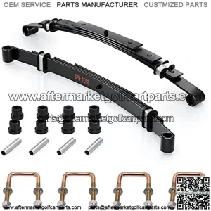 Heavy Duty Rear 4-Leaf Spring Kit with Bushings & Sleeves for EZGO TXT Golf Cart 1995-2013