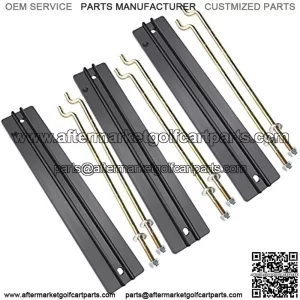 Golf Cart Battery Hold Down Plate, Rods, Washers & Nuts,for Club Car DS and Carryall Electric 1998-2005