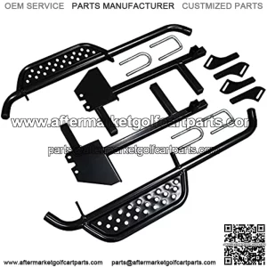 Golf Cart Side Board Nerf Bar Kit - Fits Club Car DS 2004+ Gas & Electric