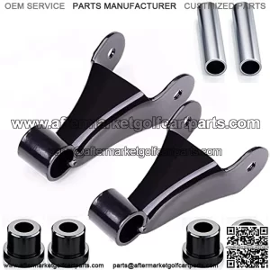 Club Car Metal Rear Shackle kit Including Bushing & Sleeves for Golf Cart Club Car Precedent Replaces Part 1025062-01 102506301 102506601