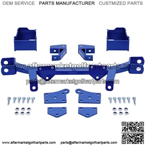 Tuningsworld 6" Drop Axle Lift Kits with Rear Seat Kit Arm Rest Set for EZGO Golf Cart Electric TXT Model 1994.5-2001.5