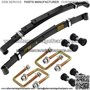 EZGO TXT Rear Heavy Duty Leaf Spring W/Bushings & Sleeves Kit for 1994-Up Golf Cart - 4 Leaf