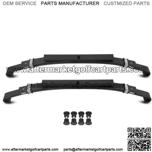2 Rear Leaf Heavy Duty Springs For Club Car DS Golf Cart 1981+