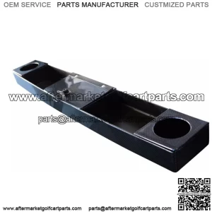 Carbon Fiber Golf Cart Dash Organizer Beverage Tray Universal Fit