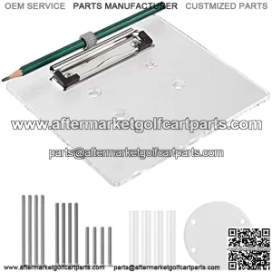 Golf Cart Scorecard with Pencil Holder Suitable for Almost All EZGO/Club Car/Yamaha Golf Carts Models with 5 or 6 Hole Golf Cart Steering Wheels
