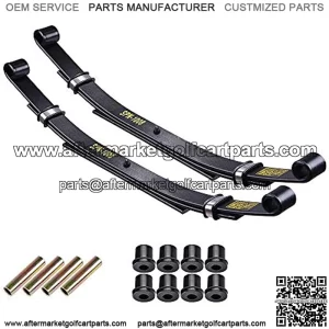 Rear Heavy Duty Leaf Spring Compatible with Club Car DS Golf Cart Heavy Duty Dual Action with Bushings(Set of 2)