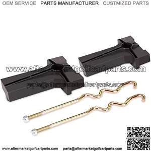 8V Battery Hold Down Plate for Club Car Precedent 2008.5-up Golf Cart, Includes Hold Down Rods, OEM# 103374801 103357701