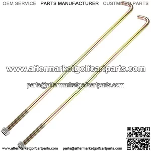 Golf Cart Zinc Plated Battery Hold Down Rod 12.5" J-Bolt &Nut for Yamaha G29 Drive Electric Models Replace OEM# JW2-H2133-00-00 (2 Packs)
