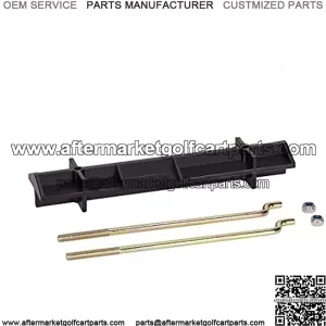Golf Cart Battery Hold Down Retainer Plate and Rods Kit with Nuts for EZGO TXT 1994-up 36 Volt Electric, Replace OEM 70045G01, 70045-G01, 01101G01, 01101-G01