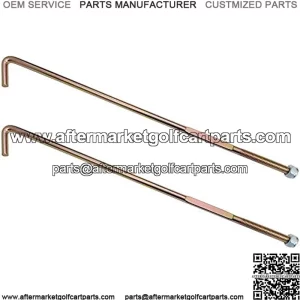 Golf Cart Zinc Plated Battery Hold Down Rod J-Bolt &Nut for EZGO RXV 2008 UP Electric Models Replace OEM# 602896(2 Packs)