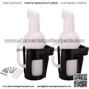 Golf Cart Sand Bottle W/ Handle Holder Fit EZGO Club Car Yamaha 2PCS