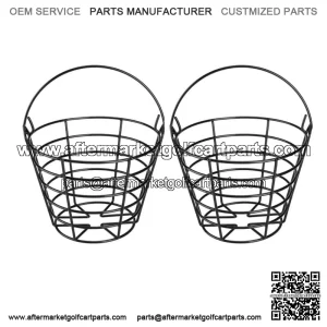 Golf Ball Basket with Handle Golf Ball Container Bucket Accessories -2 PCS