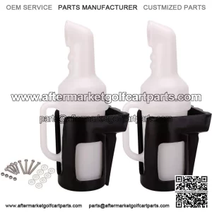 Golf Cart Sand Bottle W/ Handle Holder Fit EZGO Club Car Yamaha 2PCS
