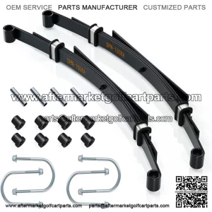 4-Leaf Heavy Duty Golf Cart Rear Leaf Spring for Club Car DS 1982-up W/ Bushing