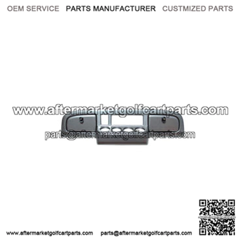 Turned Titanium EZGO Golf Cart Dash With 4 Cup Holders 2 Locking Doors TXT 2014+