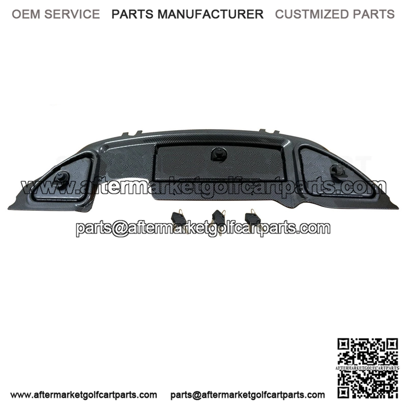 Club Car Precedent Golf Cart Carbon Fiber Dash Panel Locking Glove Box 2007+